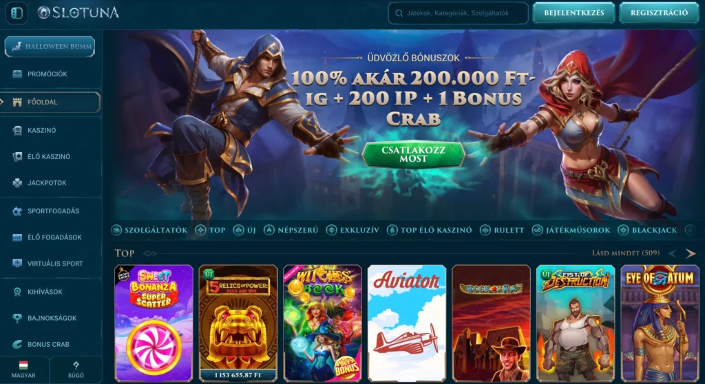 Foci Fogadási Oldalak a Slotuna