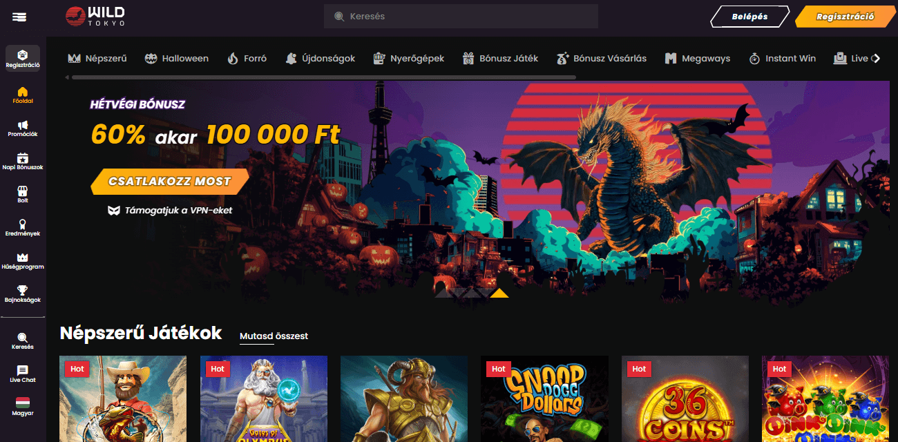 V Sport - Wild Tokyo Casino